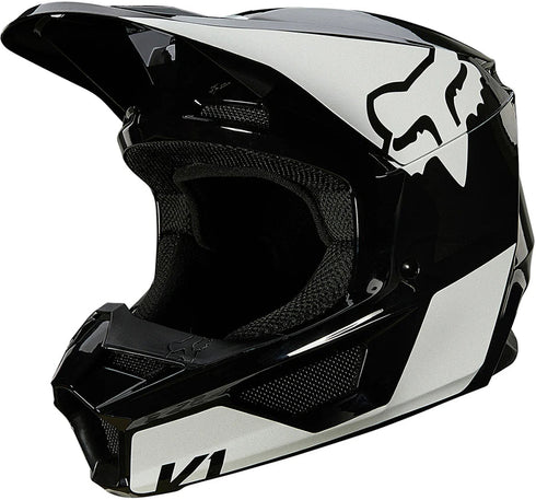 Fox Racing Youth V1 Revn Helmet - Black/White