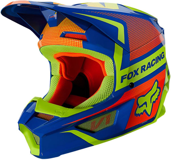 Fox Racing Youth V1 Oktiv ECE Helmet - Blue 002