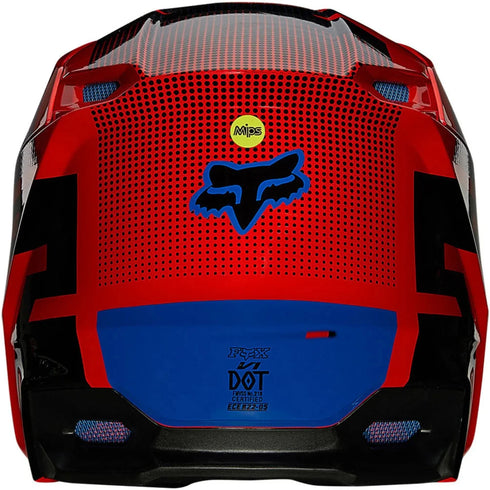 Fox Racing Youth V1 Oktiv ECE Helmet - Fluorescent Red 110