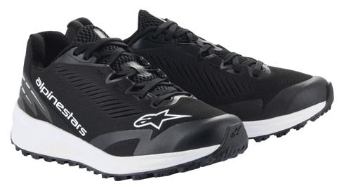 Alpinestars Meta Road V2 Riding Shoes - Black/White — Motorcycle Gear (image 1 of 7)