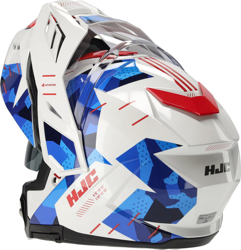 HJC i80 Roki Multi/System Helmet - MC21 (White/Blue/Red) — Motorcycle Helmets (image 5 of 9)