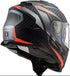 LS2 FF800 Storm II Racer Helmet - Titanium/Orange Matt