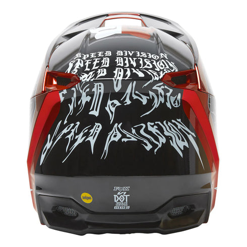 Fox Racing Youth V1 Core Peril ECE Helmet - Flo Red 110