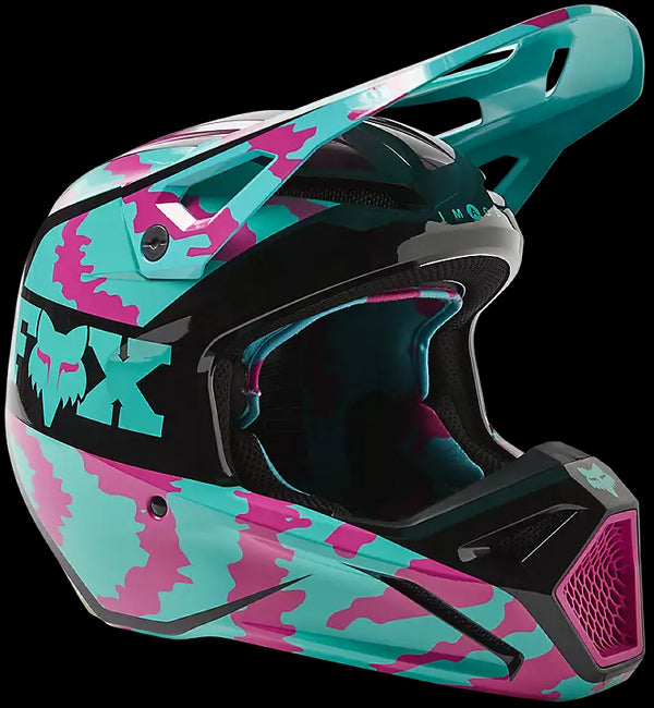 Fox Racing Youth V1 Core Nuklr Dot ECE Helmet - Teal 176