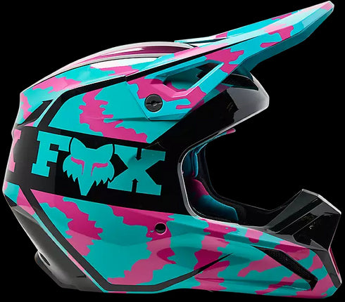Fox Racing Youth V1 Core Nuklr Dot ECE Helmet - Teal 176