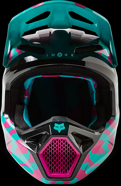 Fox Racing Youth V1 Core Nuklr Dot ECE Helmet - Teal 176