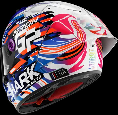 Shark Aeron GP Racing Zarco Replica Helmet - Carbon/Pink/Blue