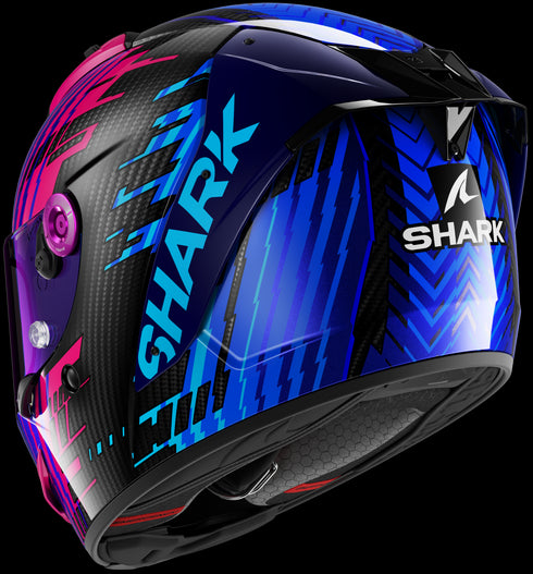 Shark Aeron Edgy Helmet - DBU (Carbon/Pink/Purple)