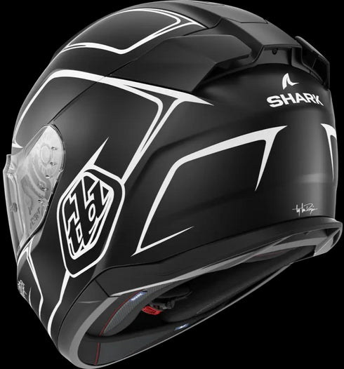 Shark D-Skwal 3 TLD Drone Helmet - Black/White Matt KWK