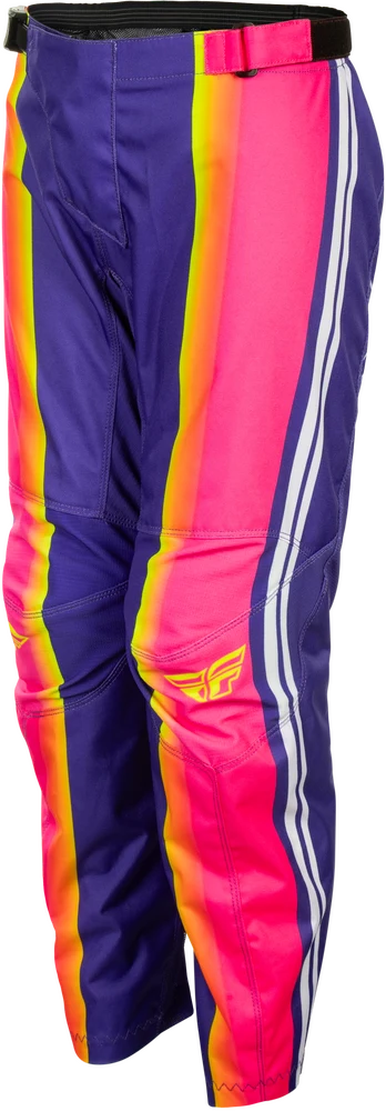 Fly 2027 Youth F-16 Raze Pants - Purple/Red/Yellow