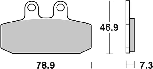SBS FA256 Ceramic Front/Rear Brake Pads - 588HF