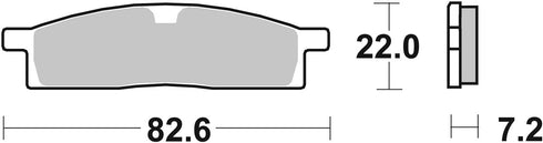 SBS FA119 Sinter Off-Road Front/Rear Brake Pads - 589SI (Yamaha)