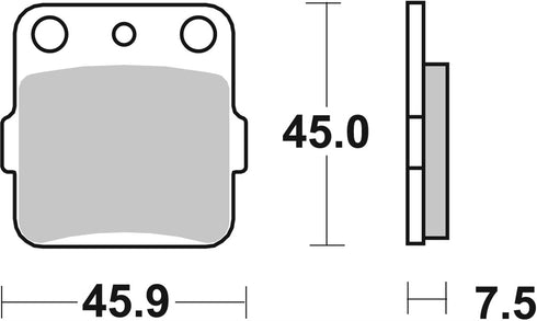 SBS FA Sinter Off-Road Front/Rear Brake Pads - 592SI