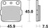 SBS FA Sinter Off-Road Front/Rear Brake Pads - 592SI