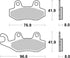SBS FA135 Sinter Rear Brake Pads - 611LS