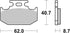 SBS FA152 EVO Sinter Off-Road Race Front/Rear Brake Pads - 632RSI