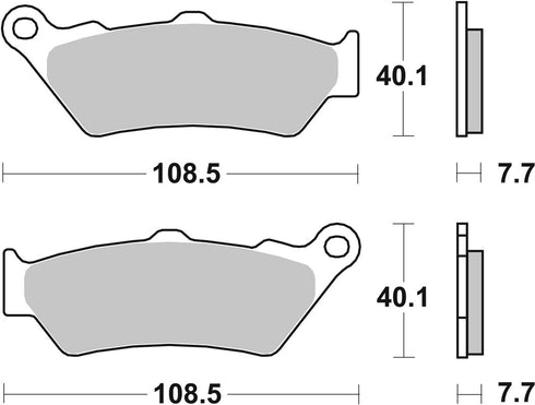 SBS FA209 Sinter Rear Brake Pads - 674LS