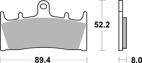 SBS FA188 Road EVO Sinter Front Brake Pads - 686HS