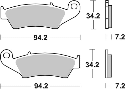 SBS FA694 Sinter Front Brake Pads - 694HS