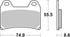 SBS FA244 EVO Sinter Front Brake Pads - 706HS