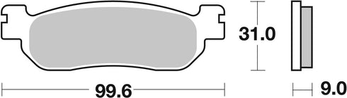 SBS FA275 Sinter Rear Brake Pads - 728LS (Yamaha)