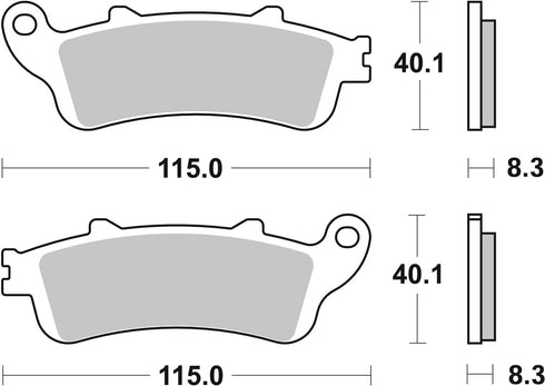SBS FA261 Sinter Rear Brake Pads - 736LS (Honda)