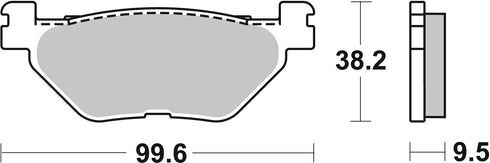 SBS FA319/2 Sinter Rear Brake Pads - 769LS (Hyosung/Yamaha)