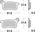 SBS FA357 Off-Road Race Sinter Front/Rear Brake Pads - 783RSI (Husqvarna /KTM)