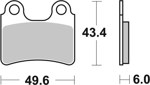 SBS FA303 Off-Road Race Sinter Front/Rear Brake Pads - 802RSI