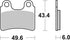 SBS FA303 Off-Road Race Sinter Front/Rear Brake Pads - 802RSI