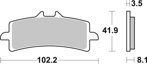 SBS FA447 EVO Sinter Front Brake Pads - 841HS