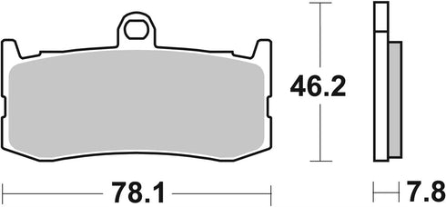 SBS FA Dual Carbon Front Race Brake Pads - 864DC (Triumph)