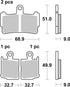 SBS FA499/4 EVO Sinter Front Brake Pads - 869HS (Honda)