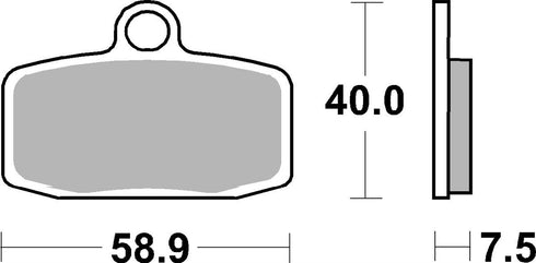 SBS FA612 Off-Road Race Sinter Front/Rear Brake Pads - 885RSI