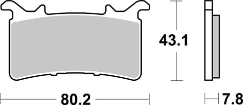 SBS FA757 EVO Sinter Front Brake Pads - 985HS (BMW/Honda)