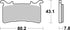 SBS FA757 EVO Sinter Front Brake Pads - 985HS (BMW/Honda)