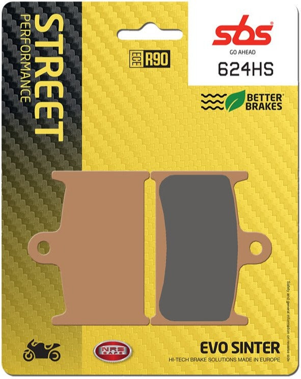 SBS FA145/FA236 EVO Sinter Road Front Brake Pads - 624HS