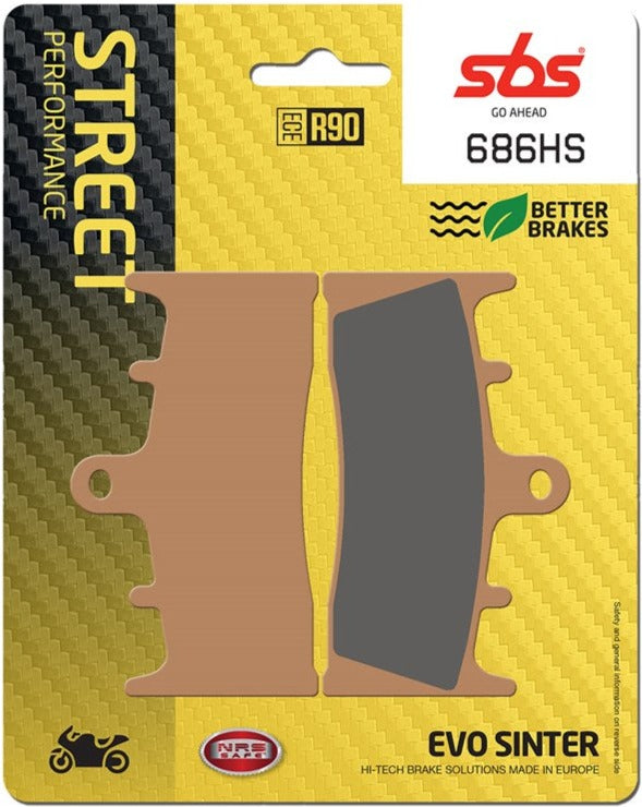 SBS FA188 Road EVO Sinter Front Brake Pads - 686HS