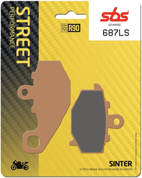 SBS FA192 Sinter Rear Brake Pads - 687LS (Kawasaki)