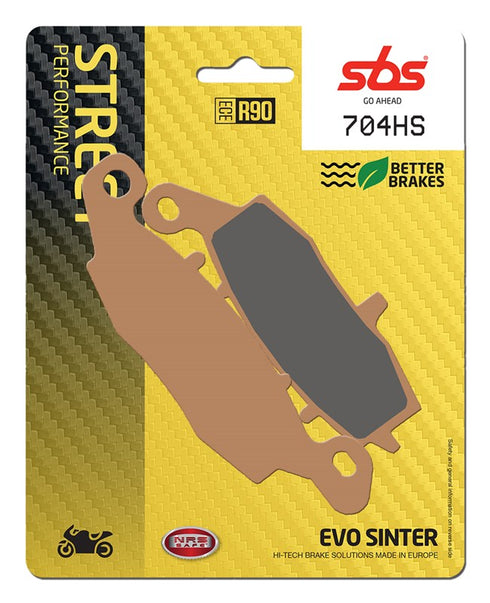 SBS FA231 Road Sinter Break Pads - Front (HS) 704HS