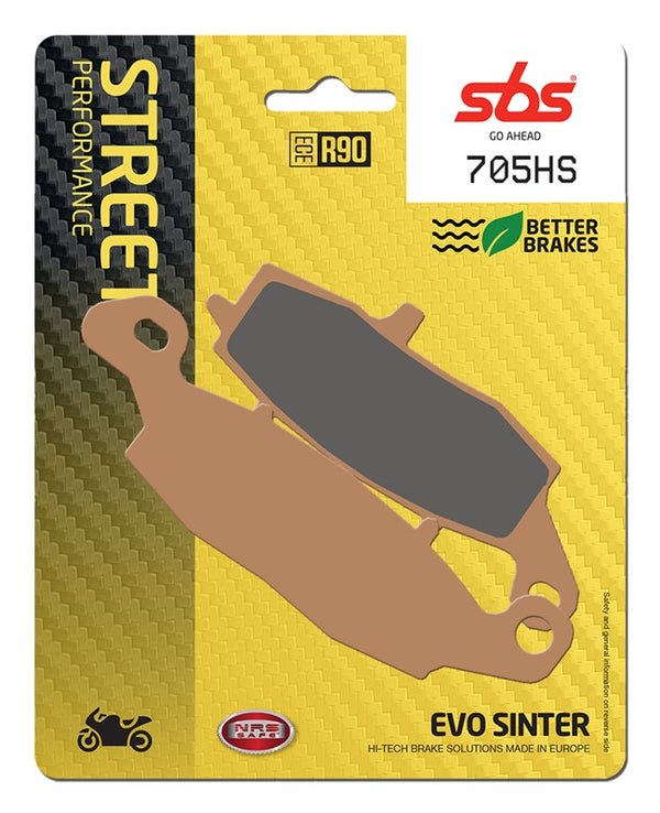 SBS FA229 Road Sinter Break Pads - Front (HS) 705HS
