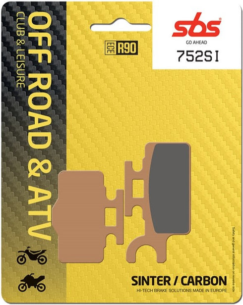 SBS FA302 Off-Road Sinter Front/Rear Brake Pads - 752SI (Kawasaki/Suzuki)