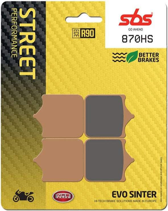 SBS FA491 EVO Sinter Front Brake Pads - 870HS