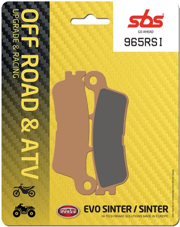 SBS FA Off-Road Race Sinter Front/Rear Brake Pads - 965RSI (Fantic/Yamaha)