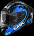 SMK Typhoon Reptile Helmet - GL255 Black/Blue