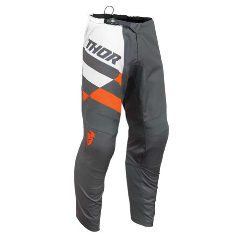 Thor 2024 Sector Checker Pants - Charcoal/Orange