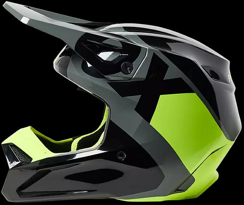 Fox Racing Youth V1 Xpozr Dot ECE Helmet - Black/Grey 014