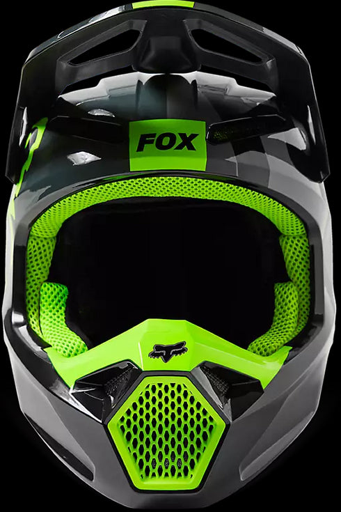Fox Racing Youth V1 Xpozr Dot ECE Helmet - Black/Grey 014