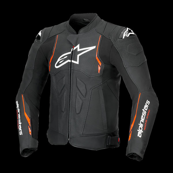 Alpinestars Dusk Airflow Leather Jacket - Black/White