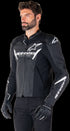 Alpinestars Faster V3 Airflow Leather Jacket - Black/White